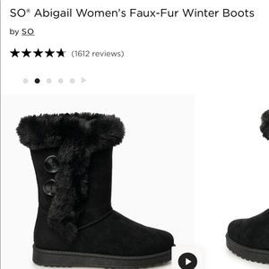 SO kohl’s Abigail faux fur boots. New in box